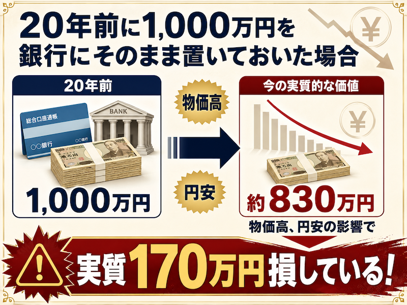 何年もお金を銀行に置いたままにしていませんか？
