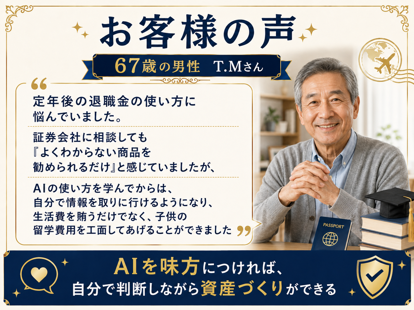 お客様の声 67歳