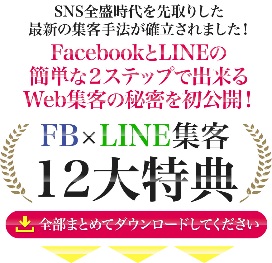 FacebookとLINE@を組み合わせるだけで毎月100人集客できる!Facebook×LINE2ステップ集客無料オンラインプログラム